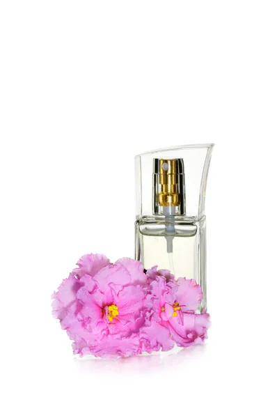 Perfumes e flores — Fotografia de Stock