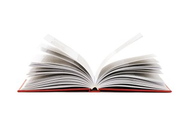 Beyaz bir arka plan üzerinde izole kitap