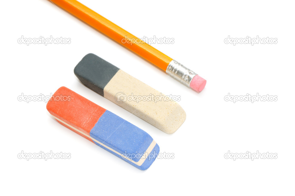 Pencils and eraser