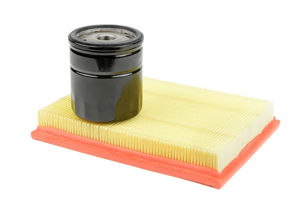 Oil filter and air filter for a car — Stock Photo, Image