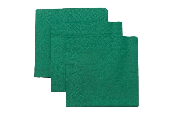 Green napkins — Stock Photo, Image