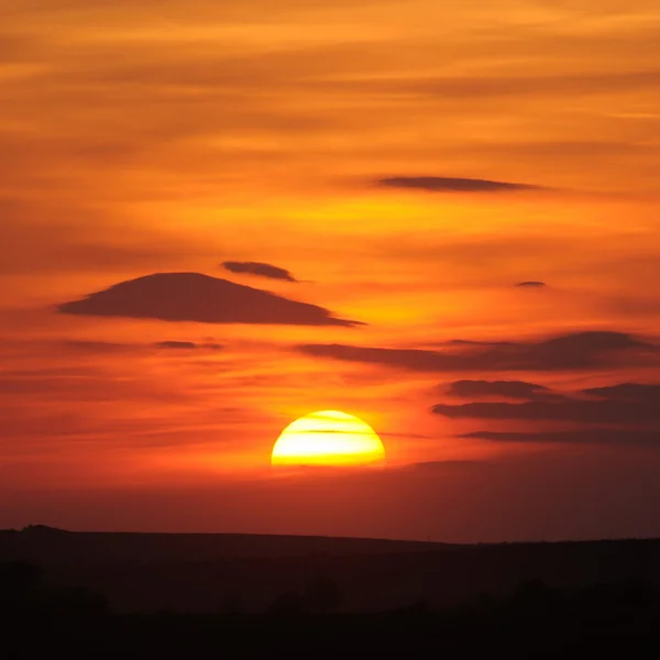 Krásný západ slunce — Stock fotografie