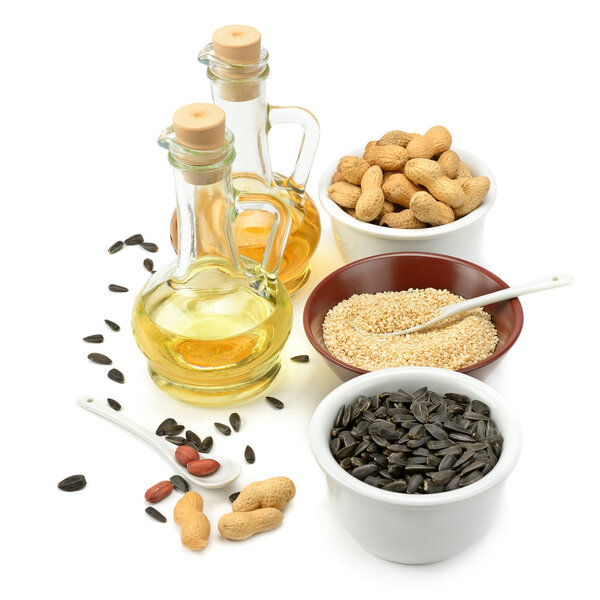 Sunflower seeds, peanuts and oil