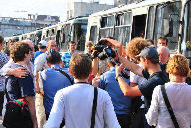 Moskova'da muhalefet eylemi