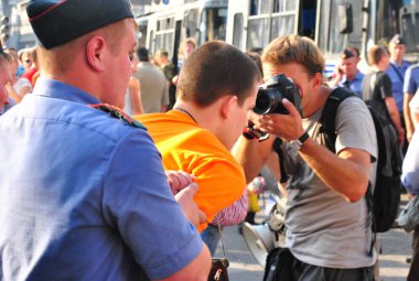 Moskova'da muhalefet eylemi