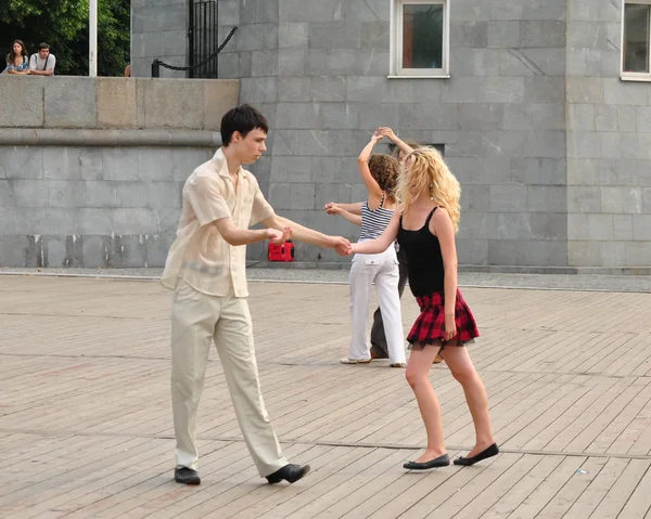 Taniec uliczny — Zdjęcie stockowe