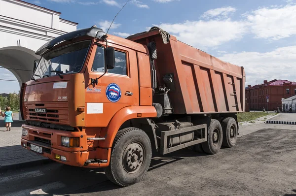 Российский грузовик "Камаз" — стоковое фото