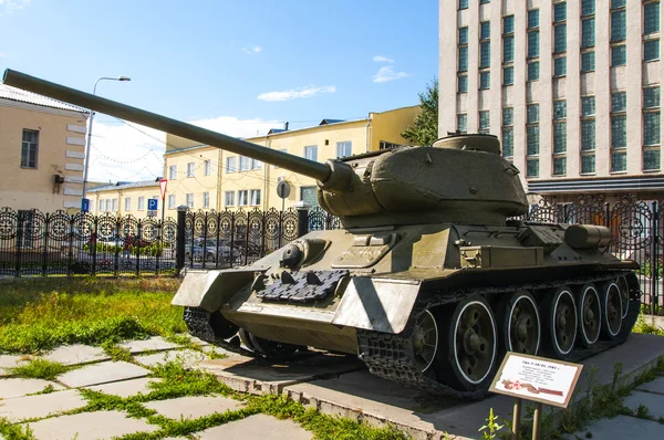 Legendariska sovjetiska stridsvagnen t-34 — Stockfoto