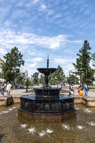 The fountain in Omsk — Stock Photo, Image