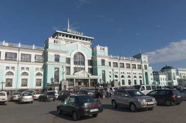 Вокзал в місті Omsk — стокове фото