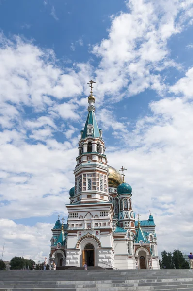 Ortodox katedral i omsk — Stockfoto