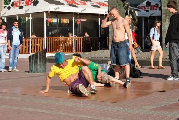 Dançarinos de rua Hip Hop — Fotografia de Stock