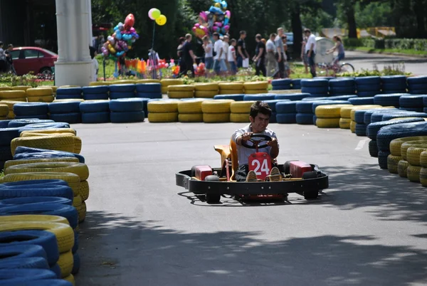 Passeio de kart — Fotografia de Stock