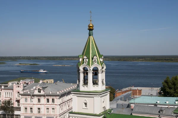 Utsikt från toppen över Nizjnij novgorod — Stockfoto