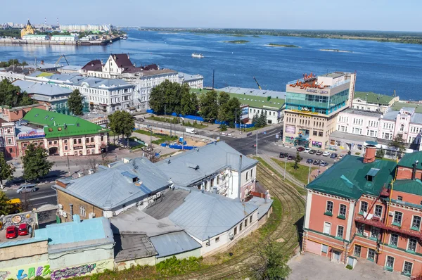 Vista do topo de Nizhny Novgorod — Fotografia de Stock
