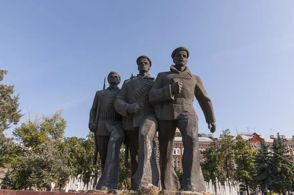 Monument to Russian sailors — Stock Photo, Image