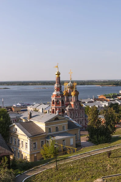Вид с вершины Нижнего Новгорода — стоковое фото