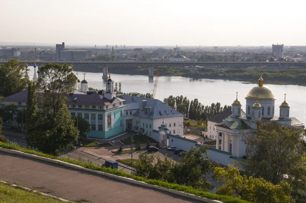 Вид с вершины Нижнего Новгорода — стоковое фото