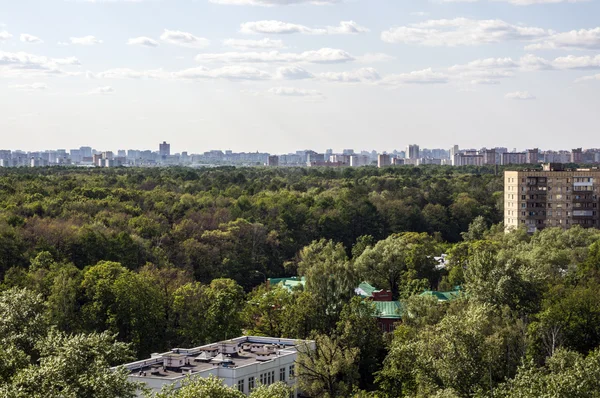 Centrala Moskva från ovan — Stockfoto