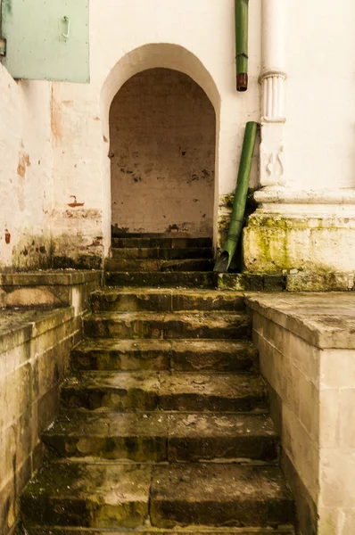 A fragment of the Russian medieval buildings — Stock Photo, Image