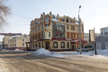Sibirya'da, kış aylarında Omsk