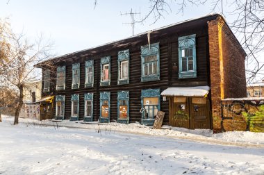 Sibirya'da, kış aylarında Omsk