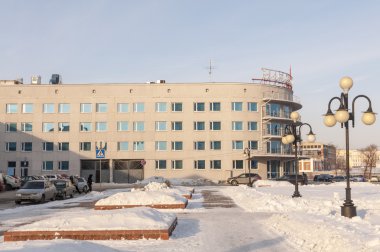 Sibirya'da, kış aylarında Omsk