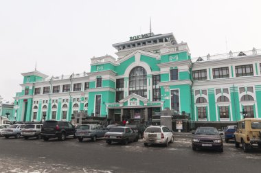Sibirya'da, kış aylarında Omsk