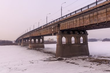 Sibirya'da, kış aylarında Omsk