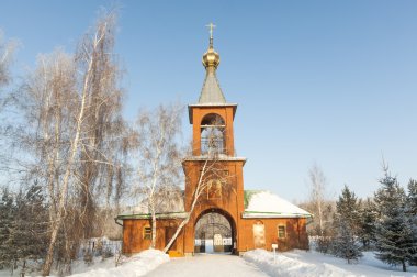 Ortodoks Kilisesi bir karlı alanda