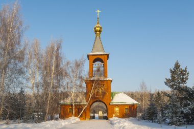 Ortodoks Kilisesi bir karlı alanda