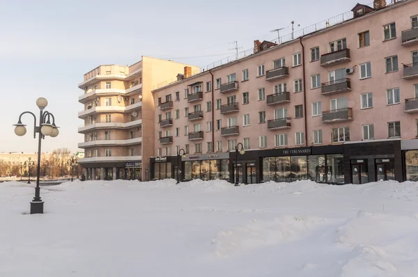 Omsk in Siberië in de winter — Stockfoto