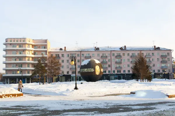 Sibirya'da, kış aylarında Omsk — Stok fotoğraf