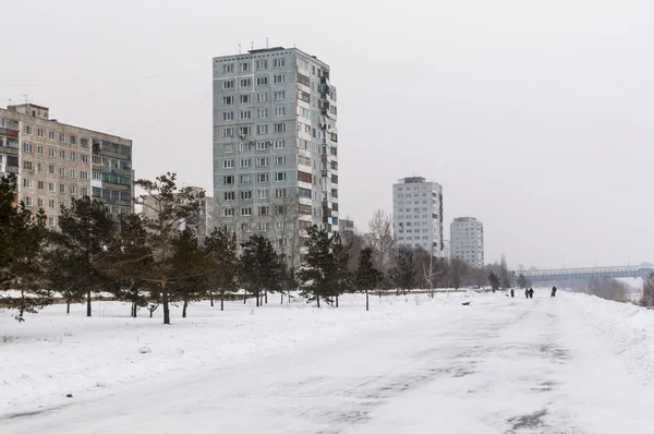 Omsk en Siberia en invierno —  Fotos de Stock