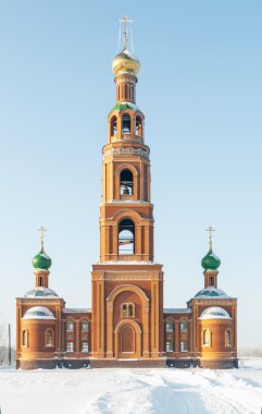 Sibirya achaire manastırda. çan kulesi