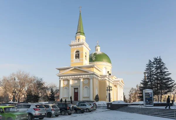 Sibirya'da, kış aylarında Omsk — Stok fotoğraf