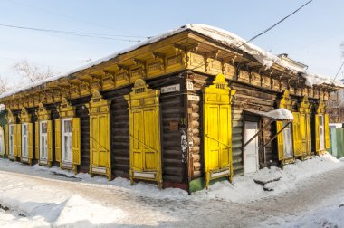 Sibirya'da, kış aylarında Omsk