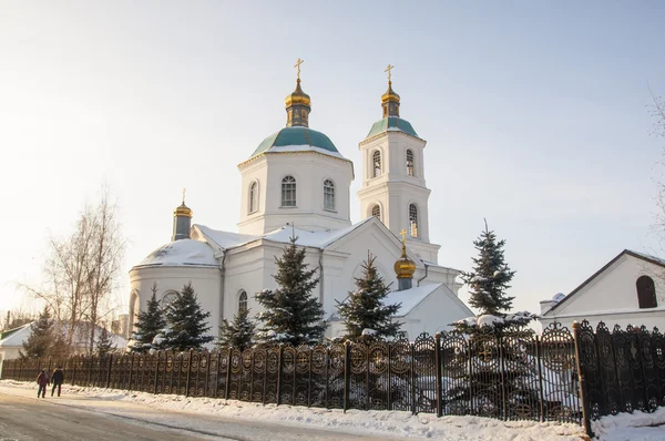 Tarskaya církev v zimě omsk — Stock fotografie