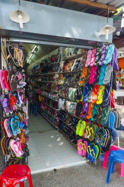 kafeterya ve Hediyelik eşya dükkanları krabi turistler için. Tayland