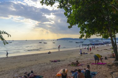 günbatımı okyanus plaj