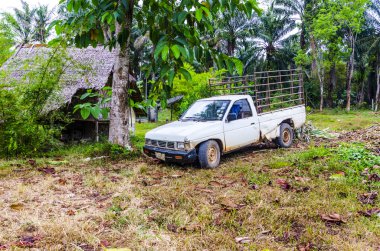 eski araba suv jungle Tay kırsal ortasında bir ceset
