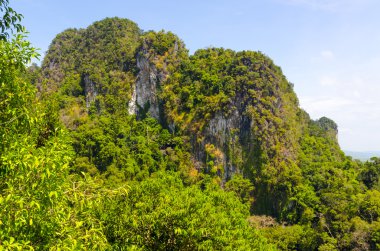ovalar, alanlar ve Tayland Güney illerinde dağlarında Üstten Görünüm