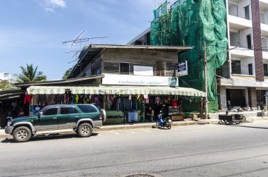 sokak ve evler krabi town Tayland
