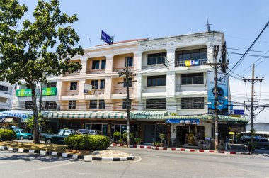sokak ve evler krabi town Tayland