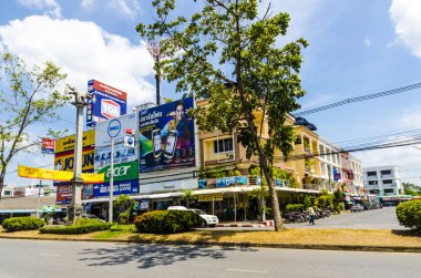 sokak ve evler krabi town Tayland
