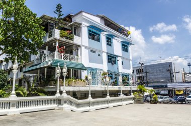 sokak ve evler krabi town Tayland