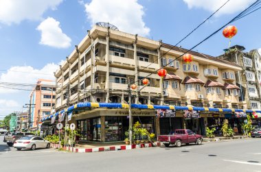 sokak ve evler krabi town Tayland