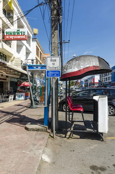 Streets and houses in Krabi Town Thailand — Stock Photo, Image