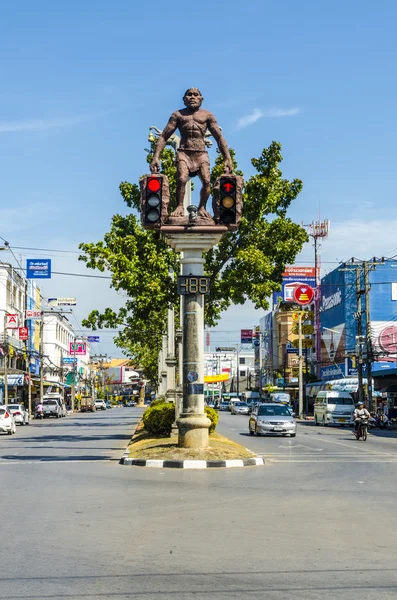 Straßen und Häuser in Krabi Stadt Thailand — Stockfoto