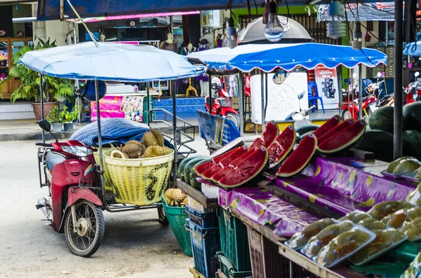 Frukt marknad i södra thailand — Stockfoto